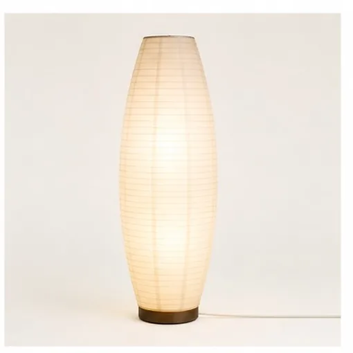 Paper Shade Uplight — Brass